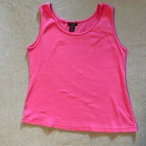 SML Sport Woman pink Tank Top 1X 95% cotton 5% Spandex New without tags